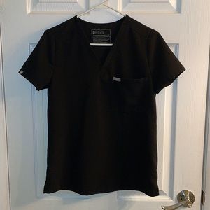 Figs Woman’s Black Catarina One Pocket Scrub Top